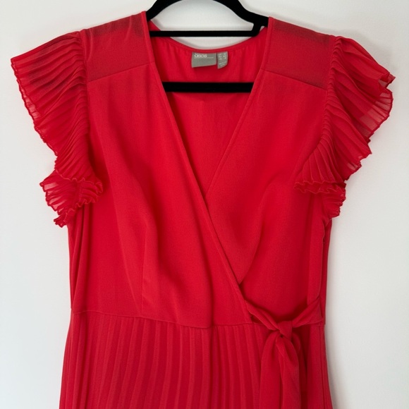 NWOT ASOS Red Wrap Occasional Maxi Dress Size 8 - Picture 2 of 9
